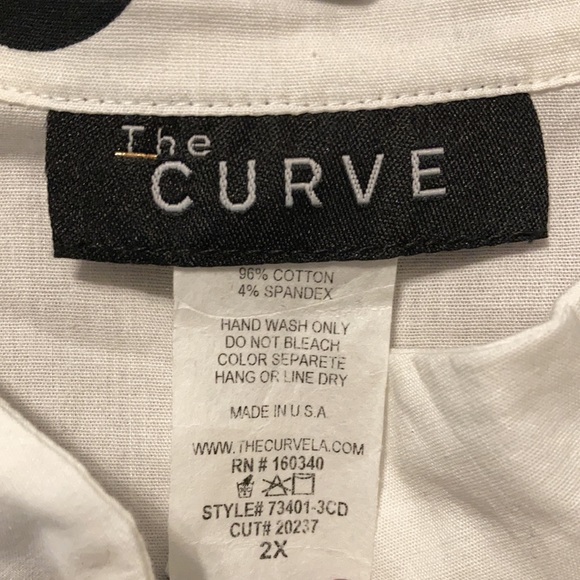 Black and white polka dot Ruffled Dress - Picture 3 of 3